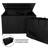 Rattan Storage Box 582L - Black