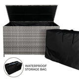 Rattan Storage Box 582L - Grey