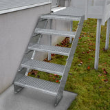 Adjustable 8 Section Galvanised Staircase - 900mm Wide