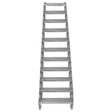 Adjustable 11 Section Galvanised Staircase - 600mm Wide