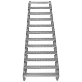Adjustable 12 Section Galvanised Staircase - 900mm Wide