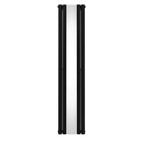 Oval Mirror Radiator - 1800mm x 380mm - Black