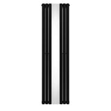 Oval Mirror Radiator - 1800mm x 500mm - Black