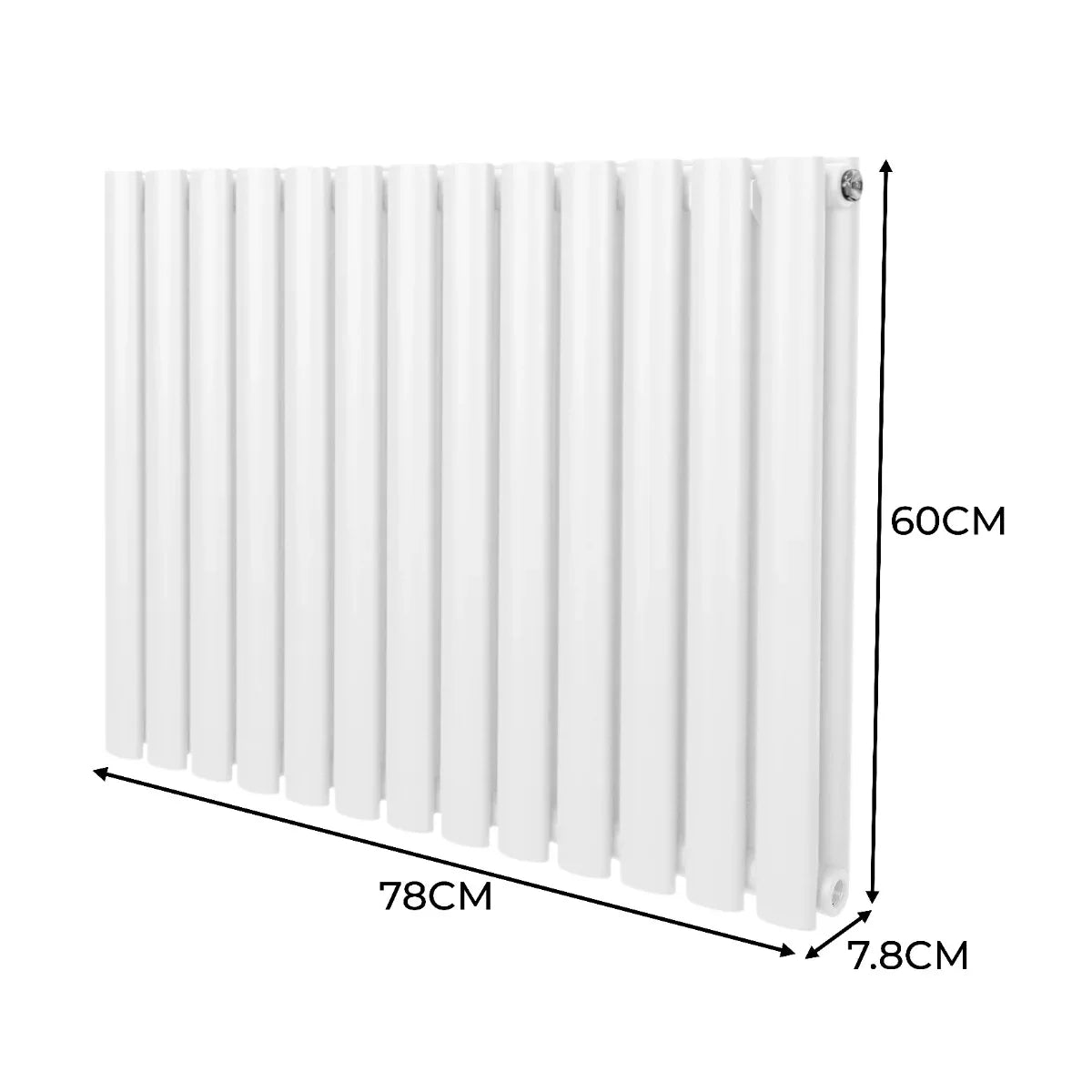 Oval Column Radiator – 600mm x 780mm – White