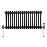 Traditional 2 Column Radiator - 300 x 832mm - Black