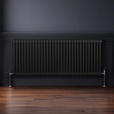 Traditional 2 Column Radiator - 600 x 1462mm - Black