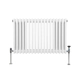 Traditional 3 Column Radiator - 600 x 832mm - White