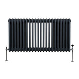 Traditional 3 Column Radiator - 600 x 1012mm - Anthracite Grey