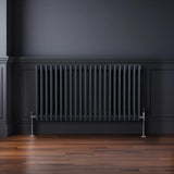 Traditional 3 Column Radiator - 600 x 1012mm - Anthracite Grey