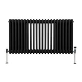 Traditional 3 Column Radiator - 600 x 1012mm - Black
