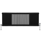 Traditional 3 Column Radiator - 600 x 1462mm - Black