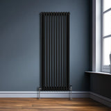 Traditional 3 Column Radiator - 1800 x 562mm - Black