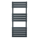 Flat Panel Towel Radiator – 1200mm x 450mm – Anthracite Grey