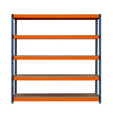 S-Rax 5 Shelf Racking - 180cm x 180cm x 60cm