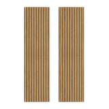 Acoustic Slat Wall Panels x 2 - Oak