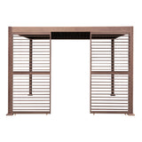 Wood Effect Aluminium Pergola Shutter Panel – 92cm Wide