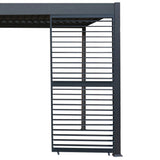 Anthracite Aluminium Pergola Shutter Panel – 92cm Wide