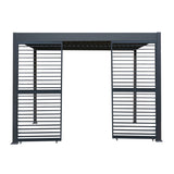 Anthracite Aluminium Pergola Shutter Panel – 92cm Wide
