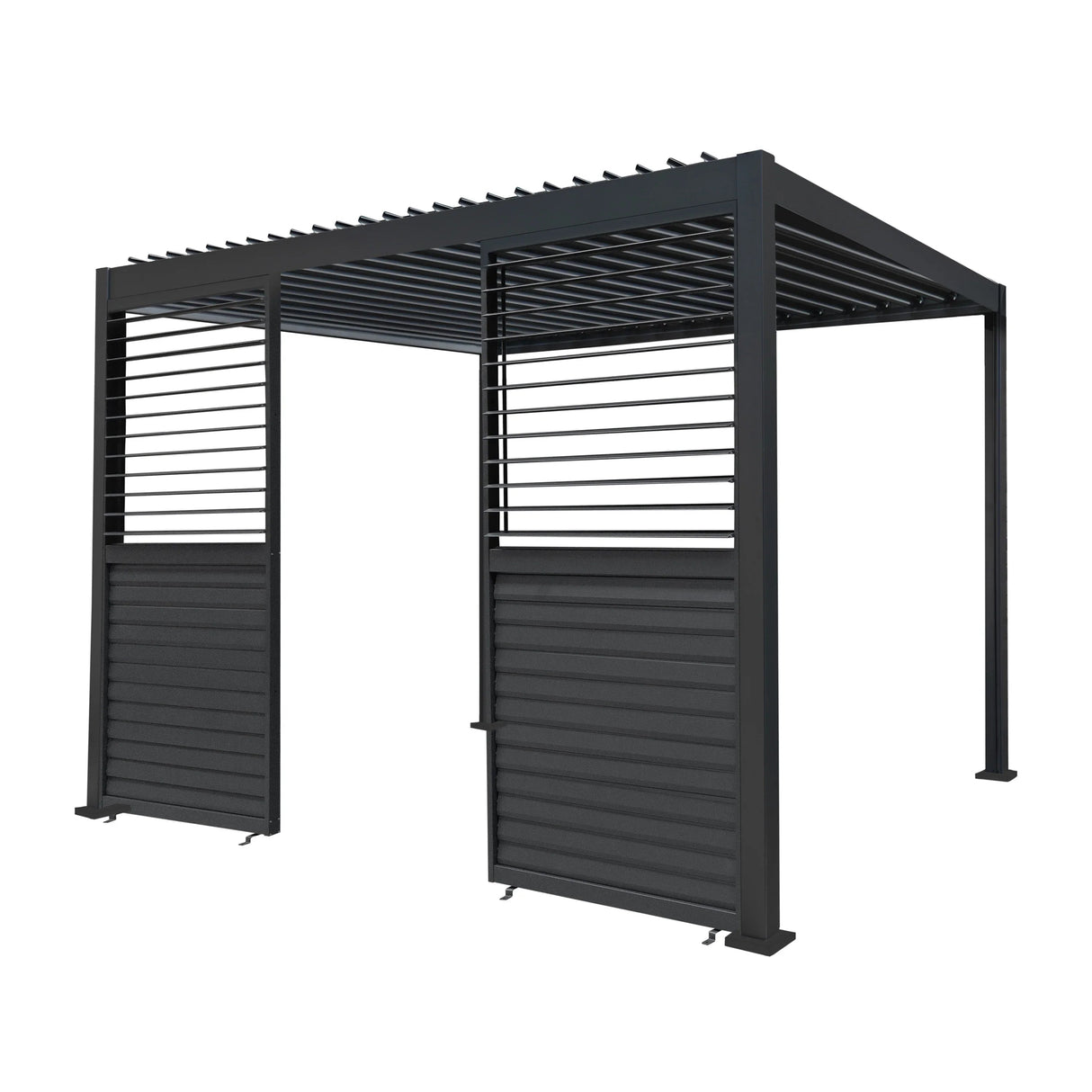 Anthracite Aluminium Pergola Shutter Panel – 92cm Wide