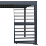 Anthracite Aluminium Pergola Shutter Panel - 123cm Wide