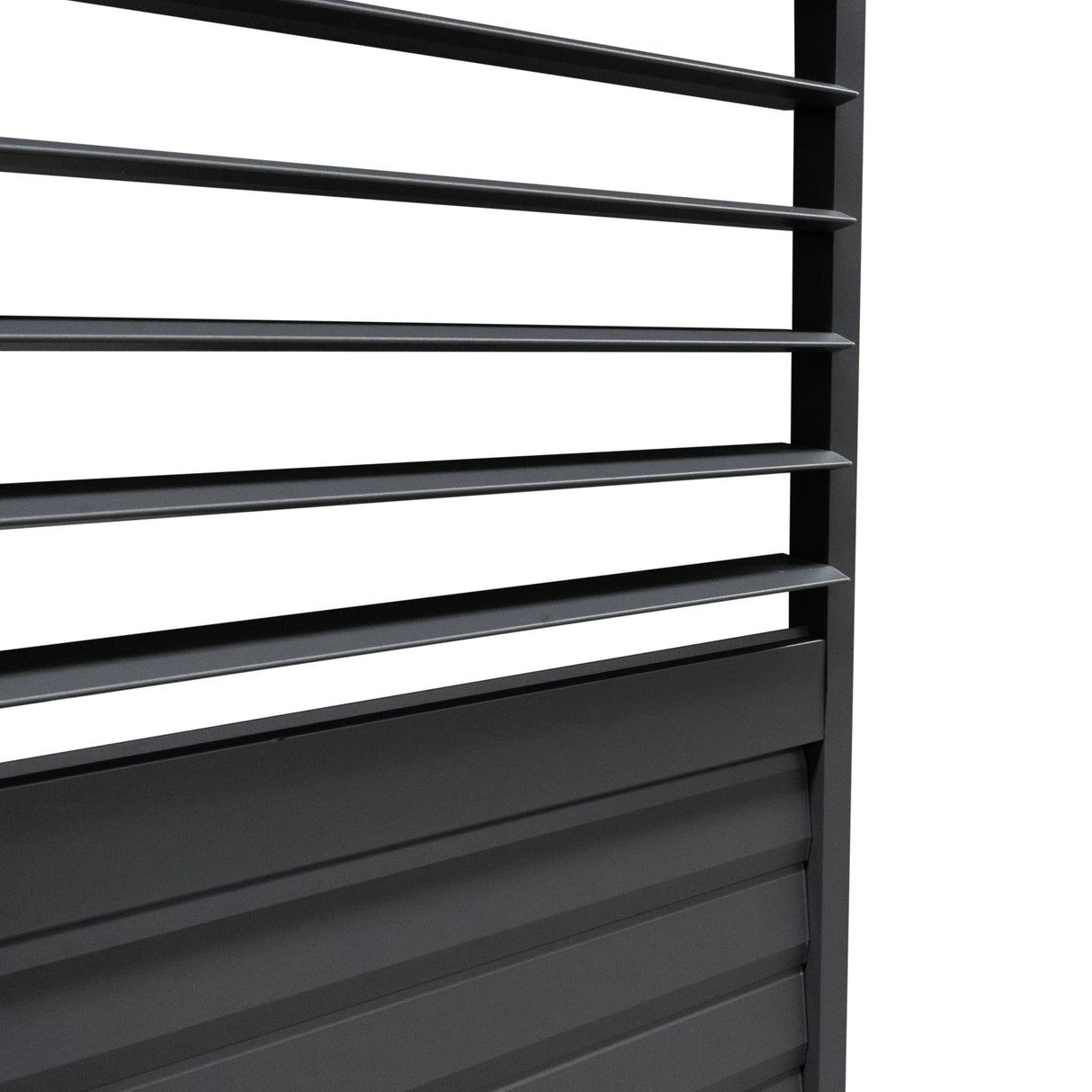 Anthracite Aluminium Pergola Shutter Panel - 123cm Wide