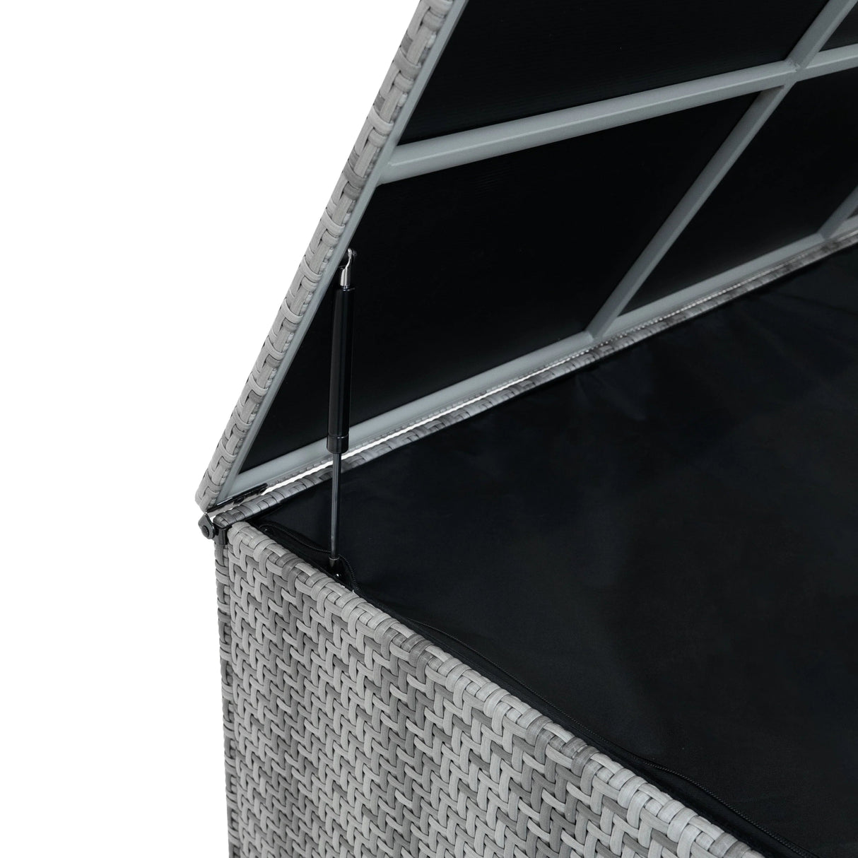 Rattan Storage Box 700L - Grey