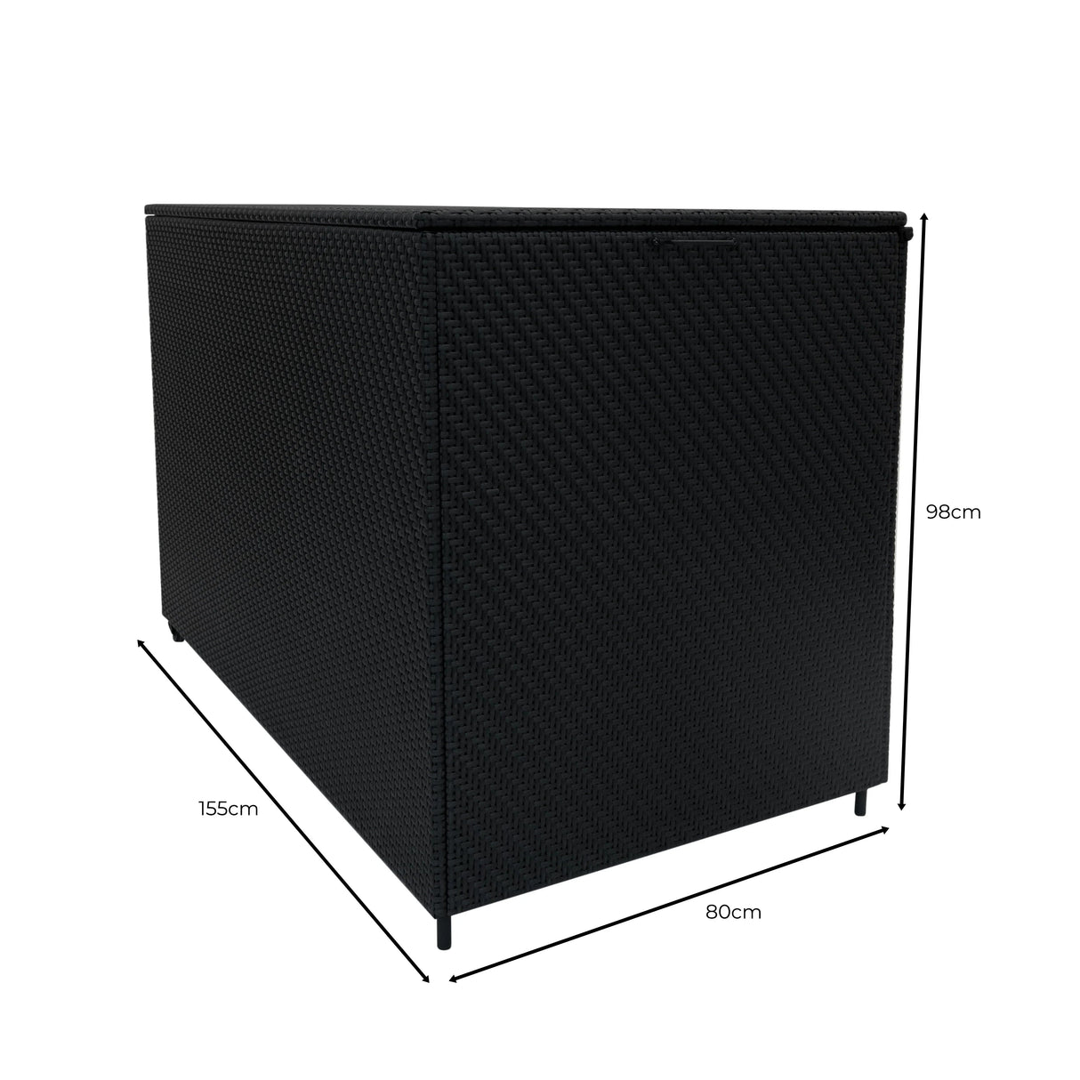 Rattan Storage Box 996L - Black