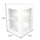 Retail Shop Corner Counter CM60 - White