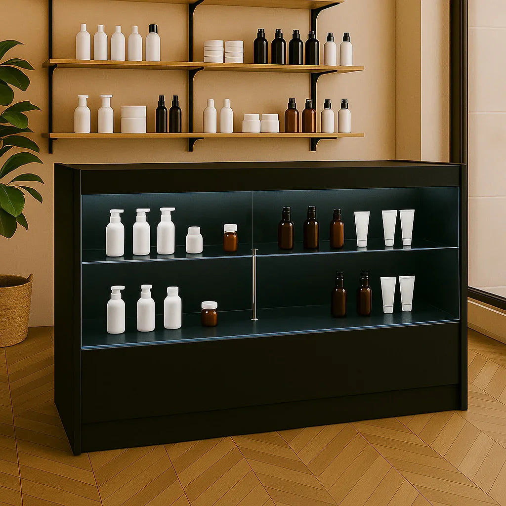 LED Retail Shop Counter C1500 - Black