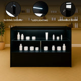 LED Retail Shop Counter C1500 - Black