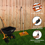 Rotary Spreader & 50cm Lawn Leveller - Orange
