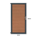 Composite Panel Gate - Brown