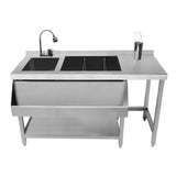 Modular Cocktail Bar Station with Ice Well