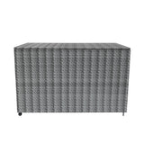 Rattan Modular 6 Piece Furniture Set & 996L Storage Box – Grey
