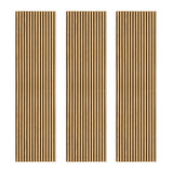 Acoustic Slat Wall Panels x 3 - Oak