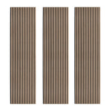 Acoustic Slat Wall Panels x 3 - Light Walnut