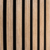 Acoustic Slat Wall Panels x 3 - Light Walnut