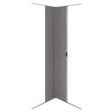 Tambour Shower Door – Silver