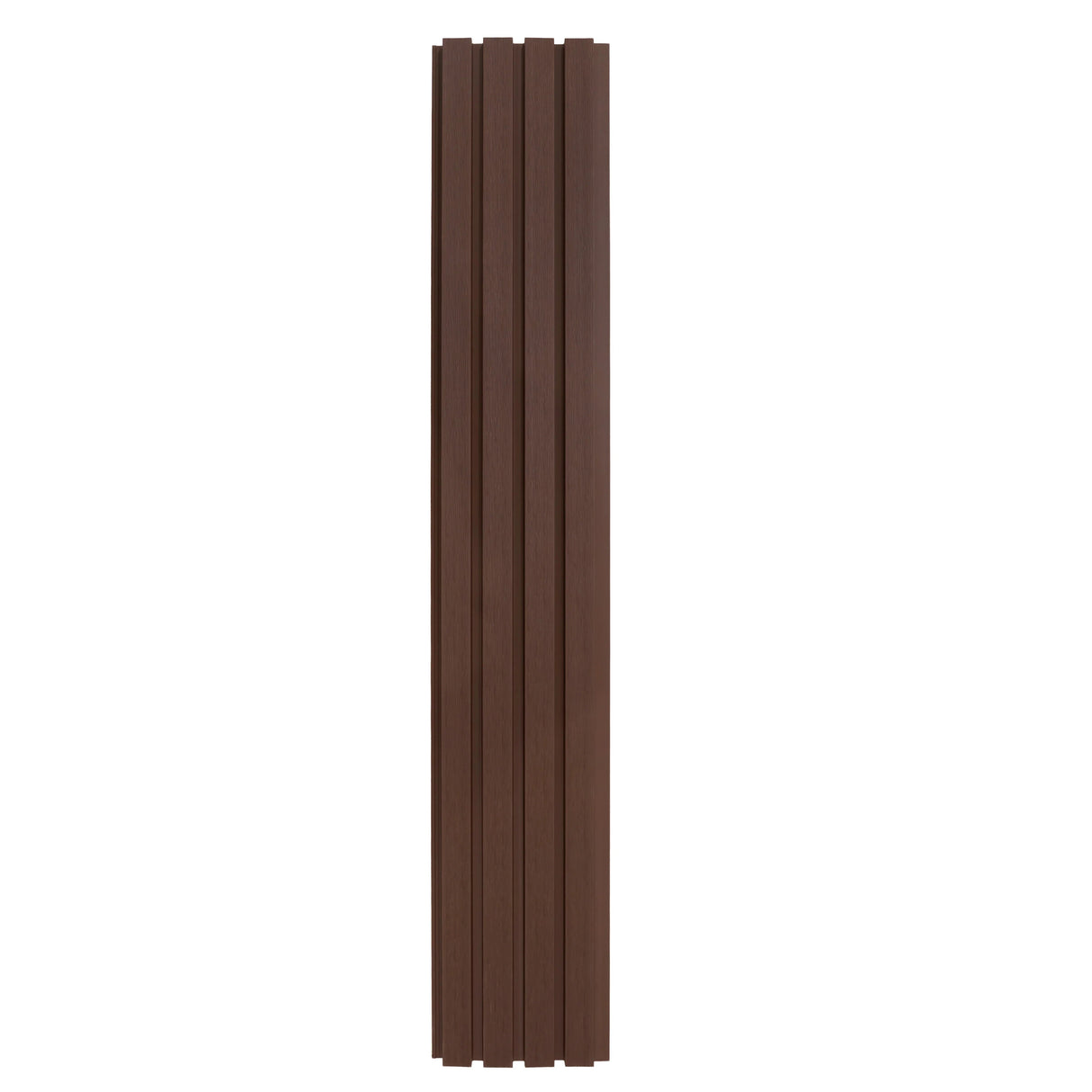 WPC Slatted Wall Cladding x 4 Panels – Brown