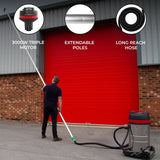 80L Wet & Dry Vacuum With Gutter Vacuum Poles & 5m Hose