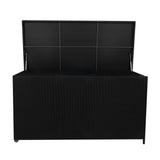 Rattan Cushion Storage Box 700L - Black