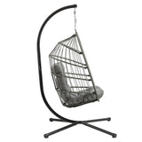 Rattan Hanging Egg Chair – Grey