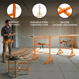 Trestle Stand x 2 & Mortar Board Stands 500mm H x 3