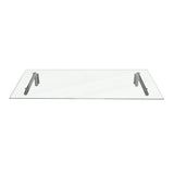 Glass Door Canopy & Brackets - 120cm W x 80cm D
