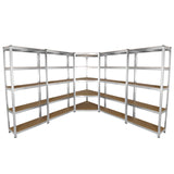 Galwix 90cm Racking Bundle: Corner Shelving and 4 Garage Racking Bays