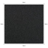 40 x Carpet Tiles Charcoal Black 10m2