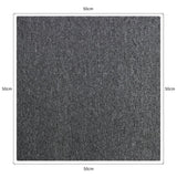 40 x Carpet Tiles Anthracite Grey 10m2