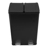 60L Dual Pedal Bin In Black