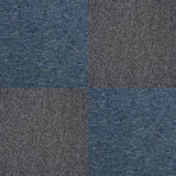 40 x Carpet Tiles 10m2 / Storm Blue & Charcoal Black