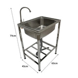 Stainless Steel Camping Sink - Portable